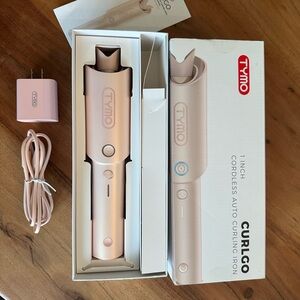 Tymo Cordless Auto Curling Iron in Pink